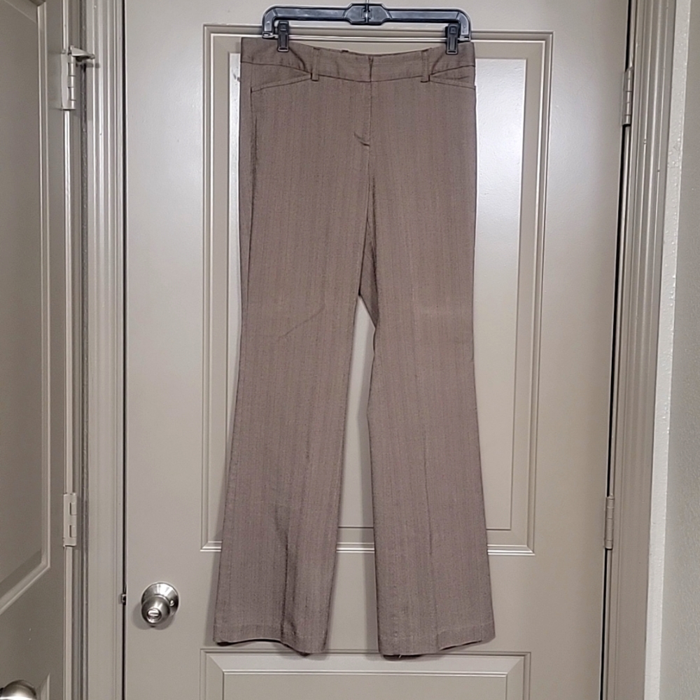 Slacks, brown textured size 6